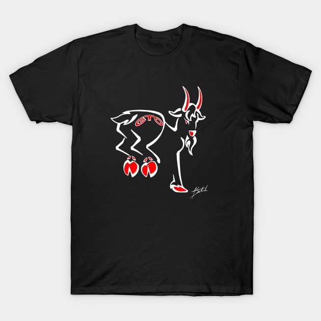 GTO GOAT White T-Shirt by Aaron71